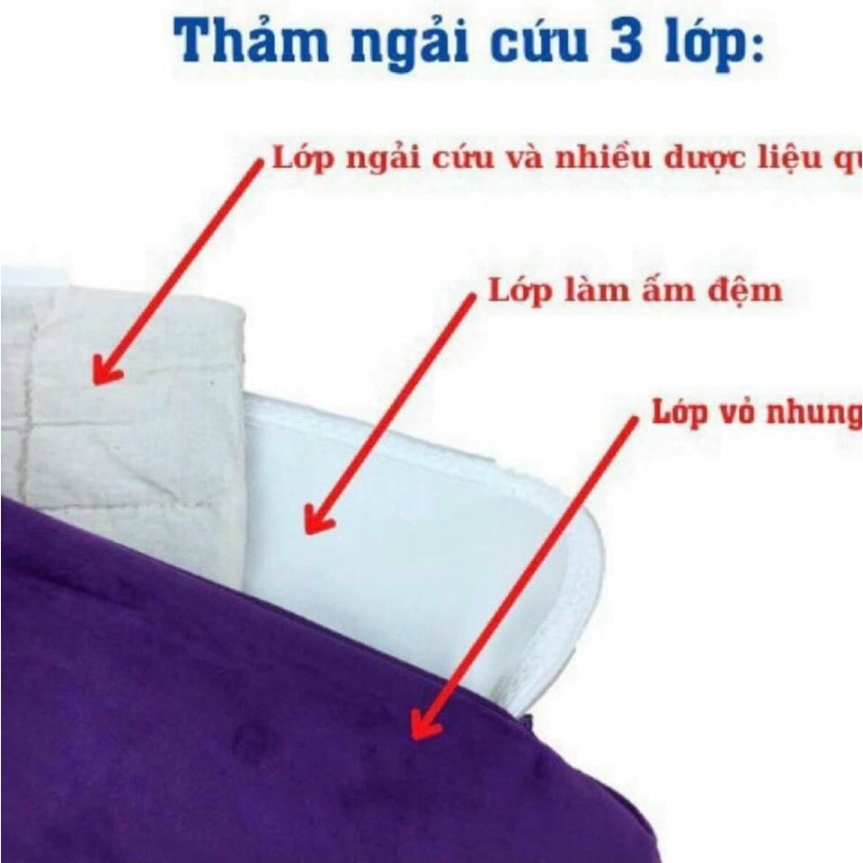 [LOẠI 1-BH 12T] Đệm sưởi ruột bằng ngải cứu thảm ngải cứu đệm ngải cứu đông y Trung Quốc nệm ngải cứu vật lý trị liệu