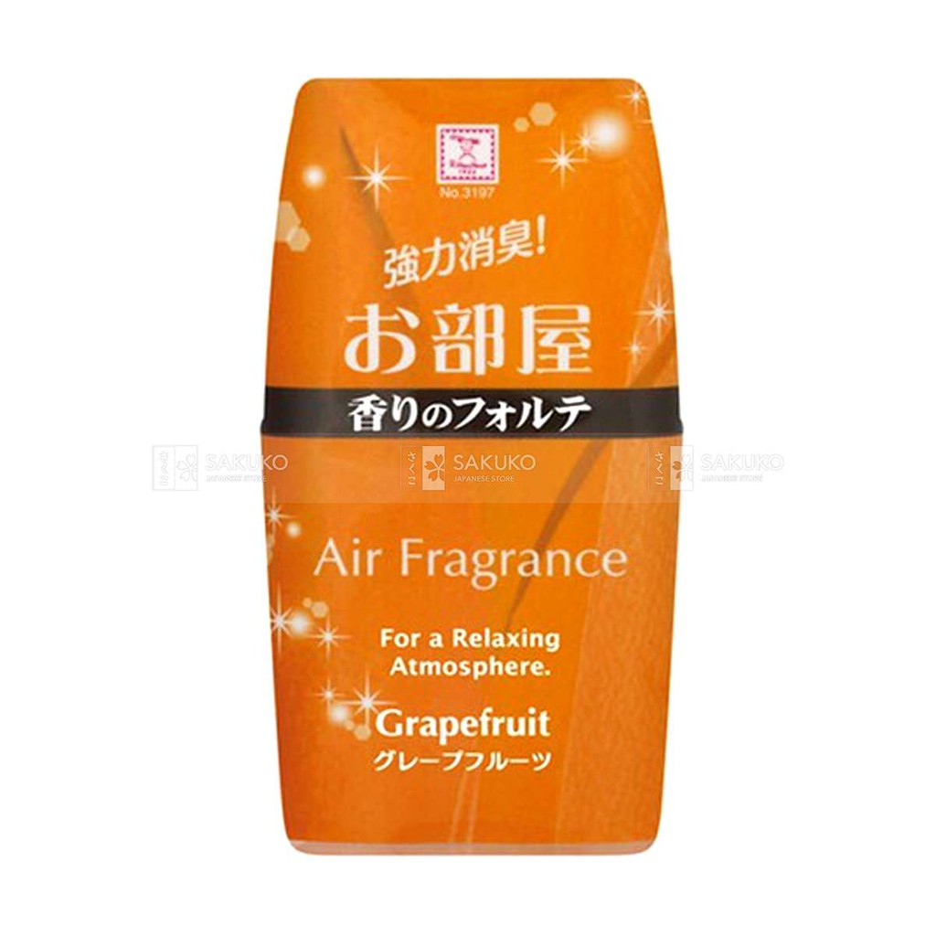 [Đồng giá 33k] Hộp khử mùi làm thơm phòng Air Fragrance hương bưởi Kokubo khử mùi hiệu quả 200ml Nhật Bản