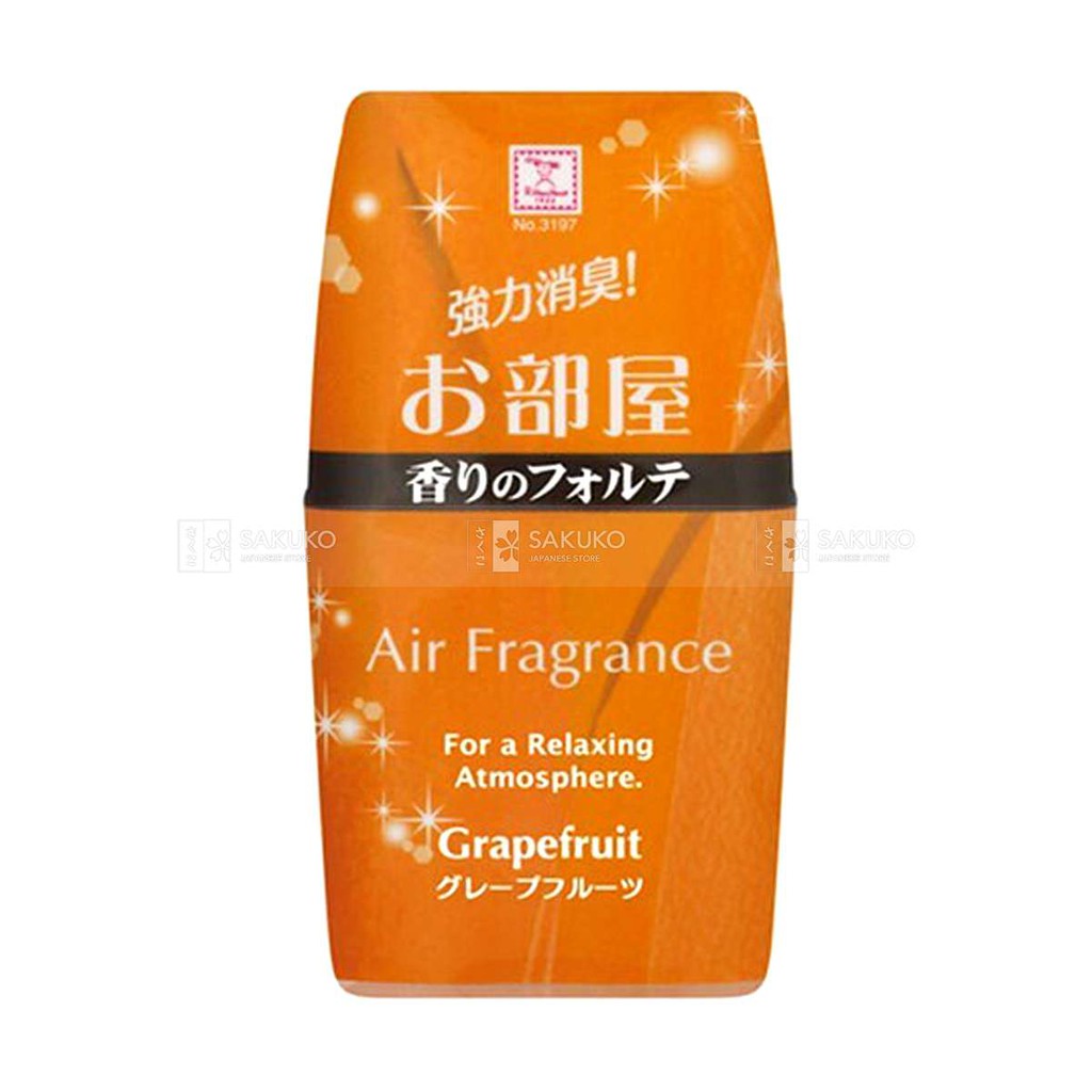 Hộp khử mùi làm thơm phòng Air Fragrance hương bưởi Kokubo khử mùi hiệu quả 200ml Nhật Bản - Tetuchan Store