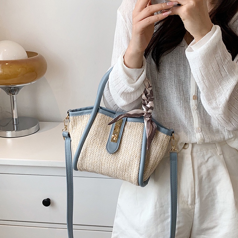 IELGY Túi cói Đan Rơm Chất Lượng Cao Thời Trang Cho Nữ