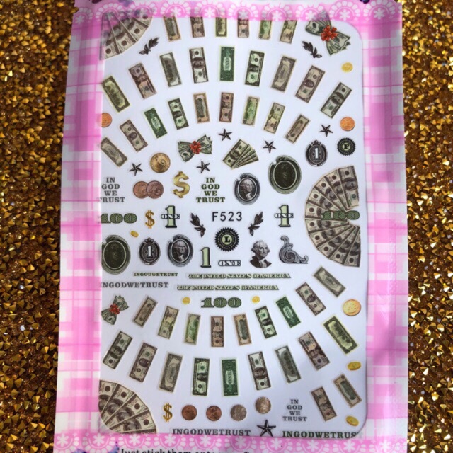 Sticker dán móng trang trí nail