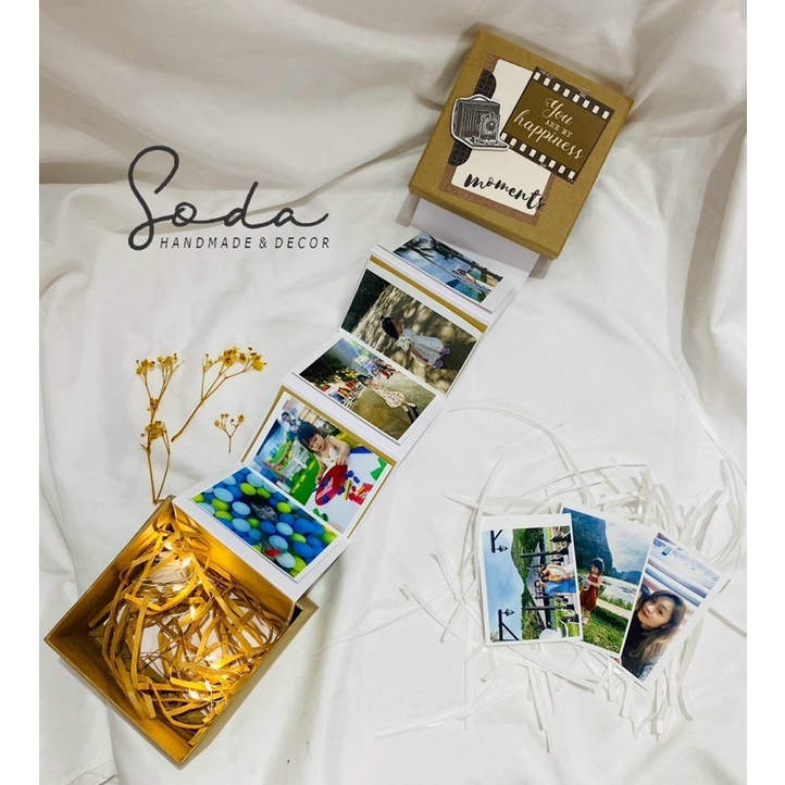 Hộp quà Love Box/ Hộp kéo ảnh Vintage