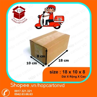 Hộp carton đóng hàng 18*10*8