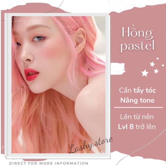 Combo Thuốc nhuộm tóc HỒNG PASTEL - Kèm oxy trợ nhuộm - Lên màu chuẩn | BigBuy360 - bigbuy360.vn