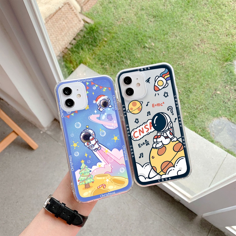 Ốp Điện Thoại Tpu Mềm Chống Sốc In Hình Phi Hành Gia Cho iPhone 11 12 13 pro max XS X XR XSMax 7 8 6 6s plus 5 4 SE 2020