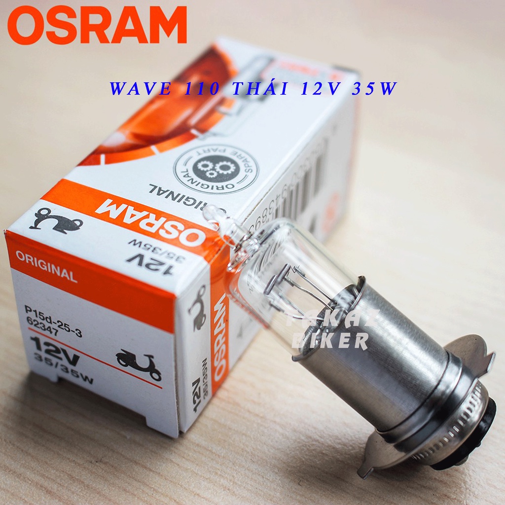 [ M5-T19 35W ] Bóng đèn HALOGEN OSRAM T19 (M5) Wave 110 Thái (62347)