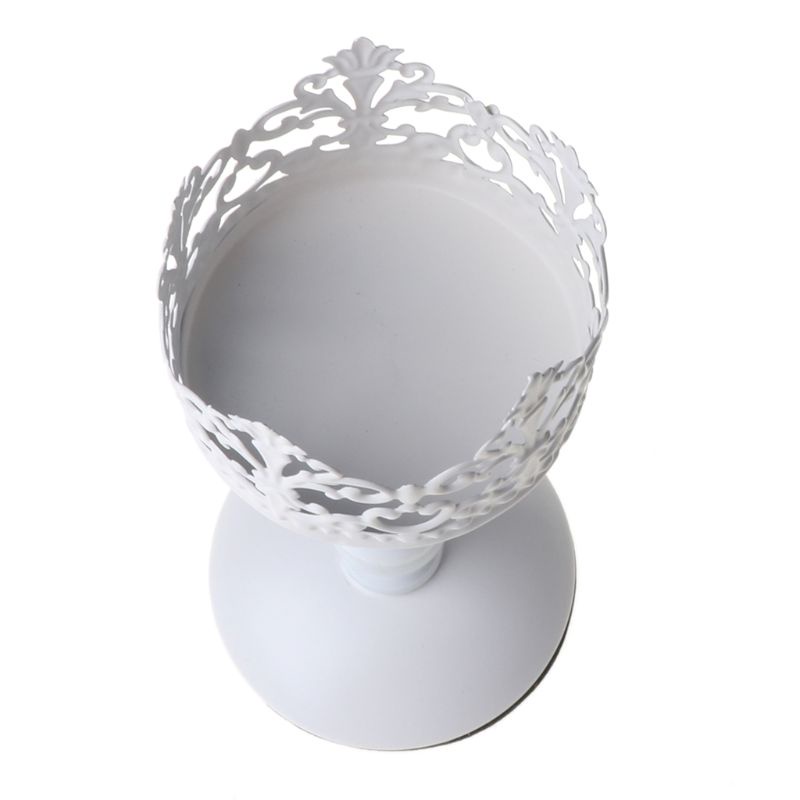 Giá Đỡ Nến Bằng Kim Loại Màu Trắng Siêu Lãng Mạn Trang Trí Bàn Tiệc Cưới