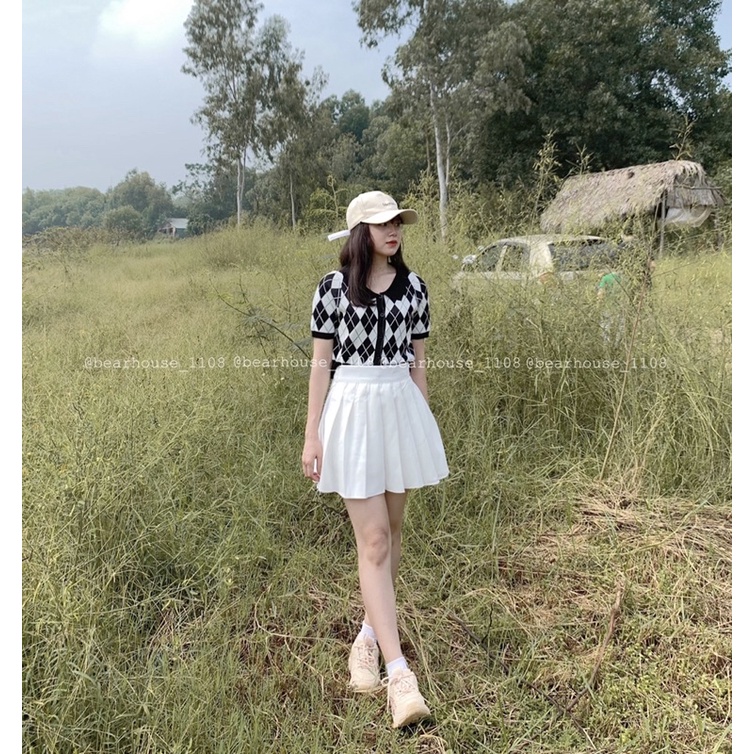 🌱 ÁO POLO LEN TRÁM TRẮNG ĐEN | BigBuy360 - bigbuy360.vn