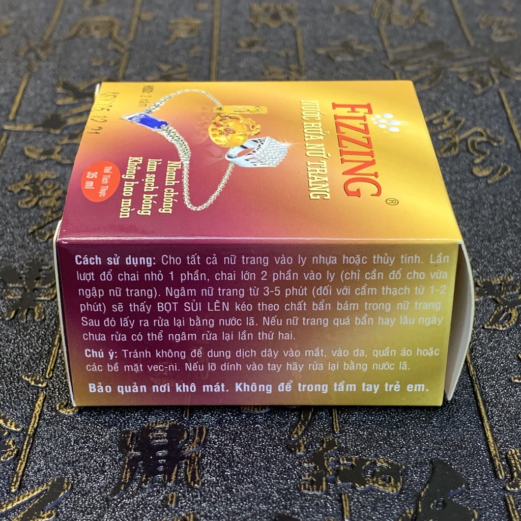 Nước rửa nữ trang Fizzing làm sạch nữ trang vàng bạc | BigBuy360 - bigbuy360.vn
