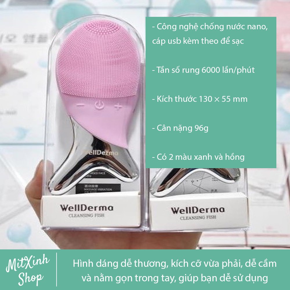 Máy Rửa Mặt Cá Wellderma Hàn Quốc - Cam kết hàng chính hãng