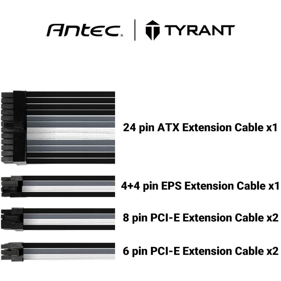 DÂY NGUỒN BỌC LƯỚI NỐI DÀI 24 PIN