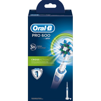 BÀN CHẢI ĐIỆN ORAL-B cho người lớn - Akku-Zahnbürste PRO 600 Cross Action, 1 St