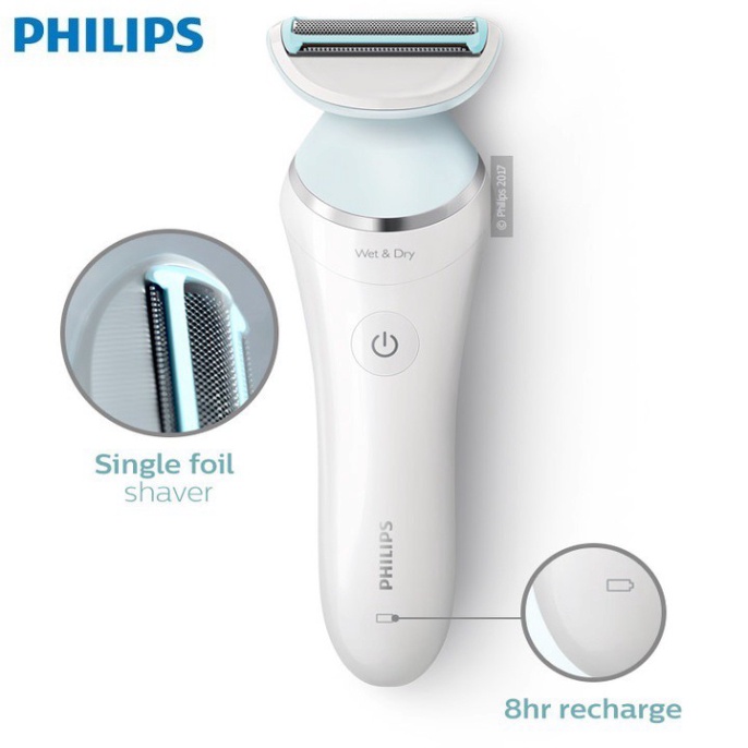 Máy làm sạch lông khô và ướt dùng cho nữ nhãn hiệu Philips BRL130/00 và BRL140  - Bảo hành chính hãng: 24 THÁNG