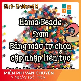 [Bảng màu 2] 1000 Hạt Perler beads 5MM - Hạt nhựa đồ chơi 5mm , Hama Beads, Tranh Pixel