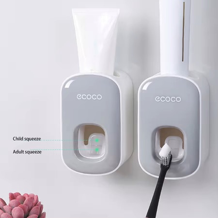 Dụng cụ bóp kem đánh răng ECOCO  gắn tường tiện dụng cho gia đình
