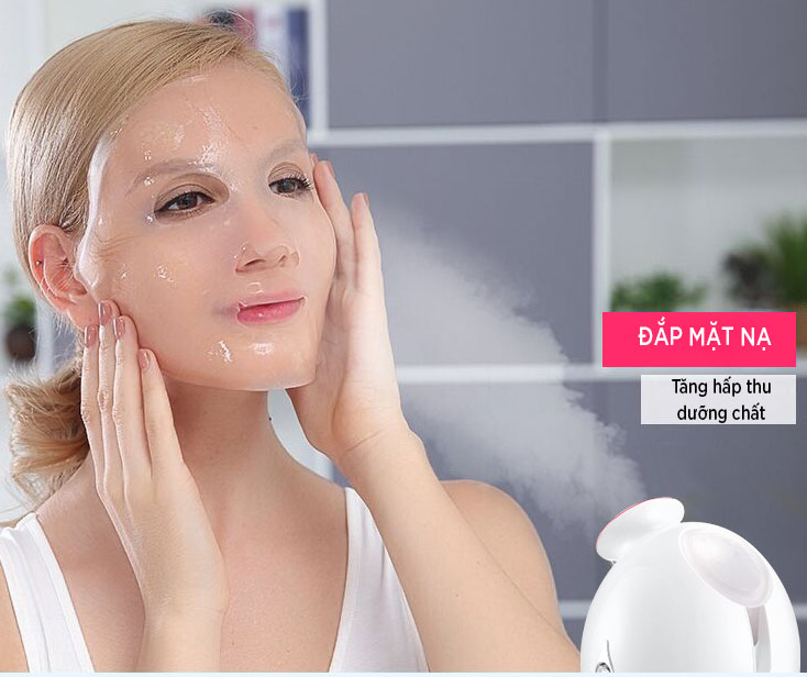 Máy Xông Hơi Mặt Mini Cao Cấp K-SKIN, Công Nghệ Phun Nano ION giúp thẩm thấu sâu, phục hồi da