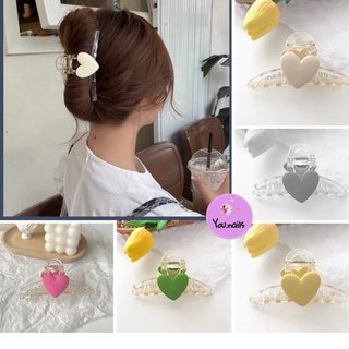 Kẹp tóc hàn quốc càng cua cặp tóc nữ càng cua hàn quốc cute gắn hình trái tim