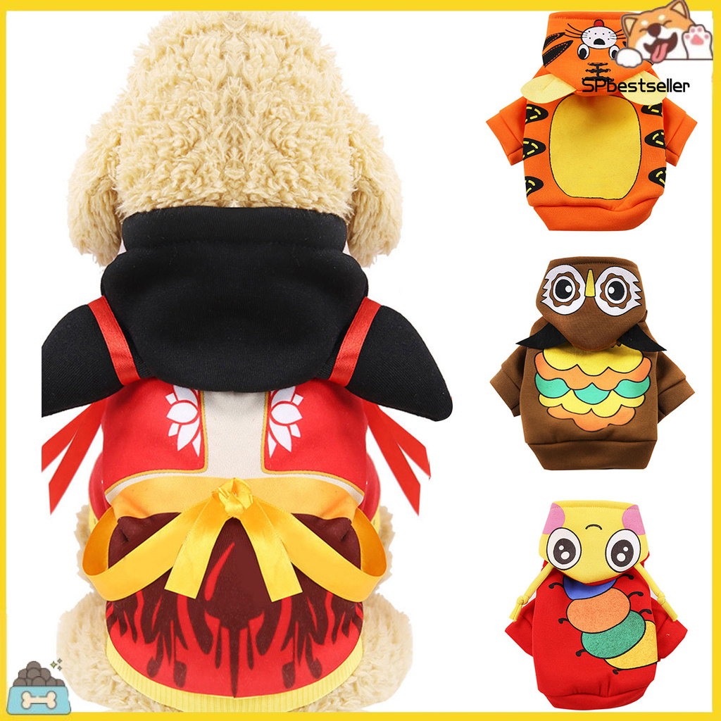 Áo Hoodie In Hoạt Hình Dễ Thương Thời Trang Thu Đông Cho Thú Cưng