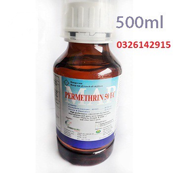 Thuốc diệt muỗi,ruồi,kiến,gián,bọ...map Permethrin 50EC - 500ml