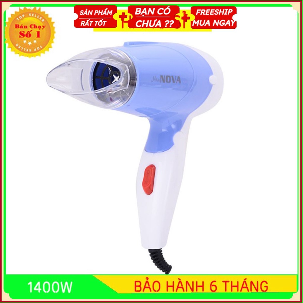 Máy sấy tóc mini tại nhà NOVA  công suất 1400W gấp gọn được .