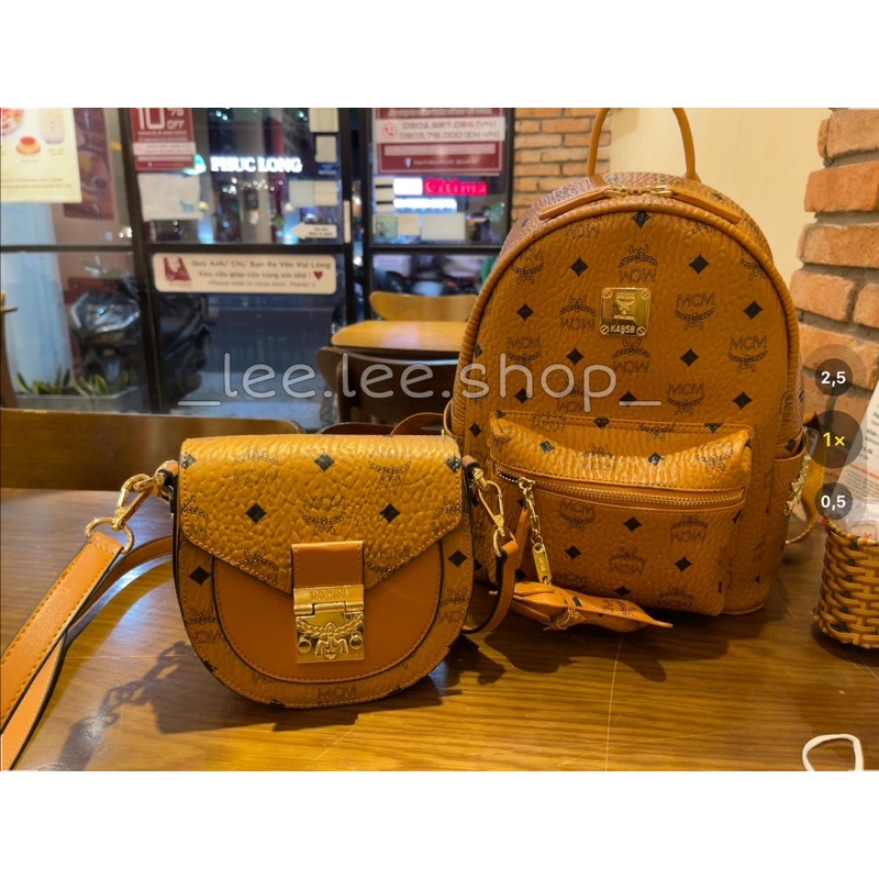 Balo MCM vip Lót Da