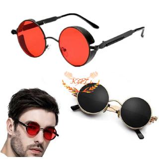 Kính Mát Tròn Phân Cực Phong Cách Steampunk Thời Trang