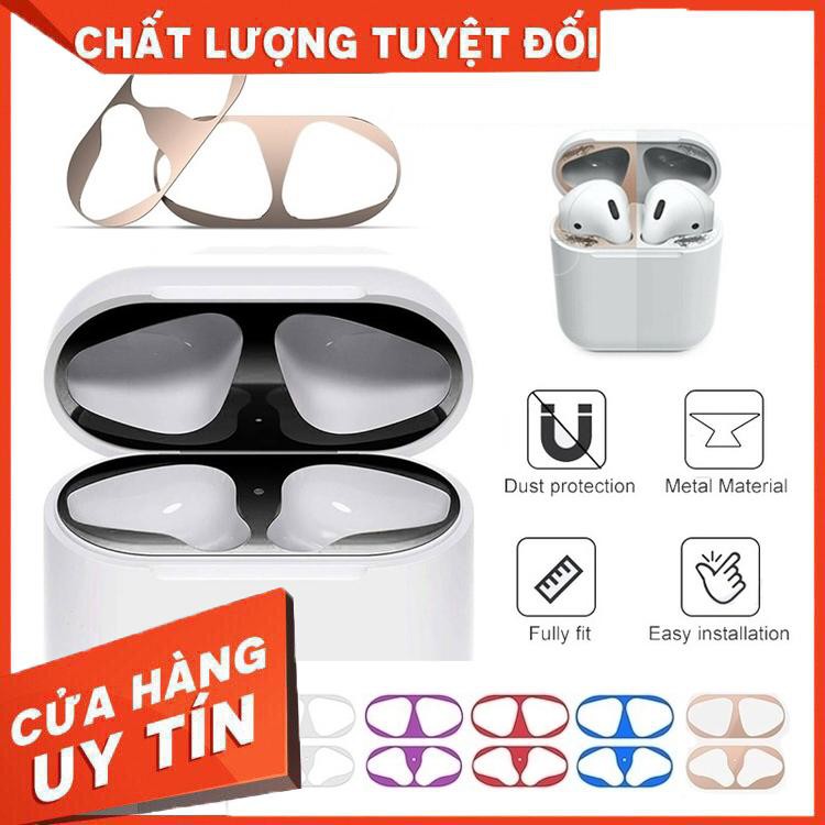 Miếng dán chống bụi cho hộp sạc tai nghe Apple Airpods