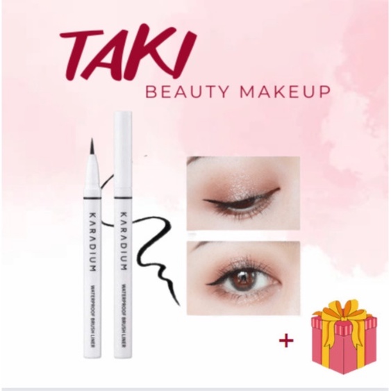 Kẻ Mắt Nước Karadium Waterproof Brush Liner Black