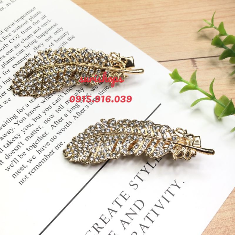 Kẹp Tóc Nữ Hình Chiếc Lá Thời Trang Hàn Quốc