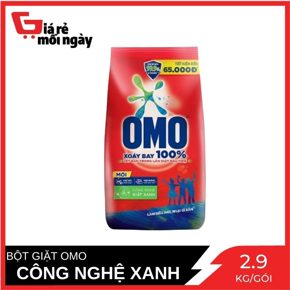 Combo 2 Gói Bột Giặt Omo Hệ Bọt Thông Minh Công Nghệ Giặt Xanh Gói 2.9 kg x2