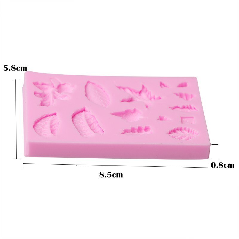 Khuôn silicon hình lá cây 3D làm bánh/xà phòng đa năng