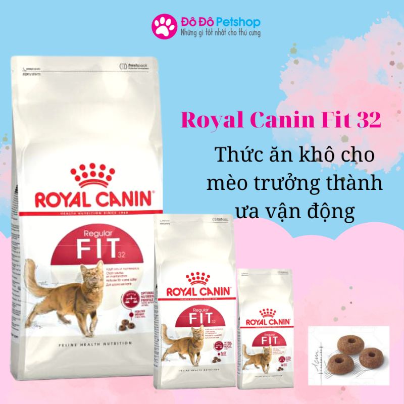 Thức ăn khô Royal Canin Fit 32 cho mèo trưởng thành ưa vận động