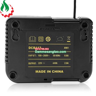 BỘ SẠC PIN DEWALT DCB112