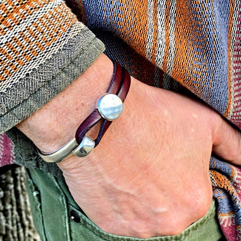 Vòng Tay Da Nhiều Lớp Thời Trang Cho Cặp Đôi