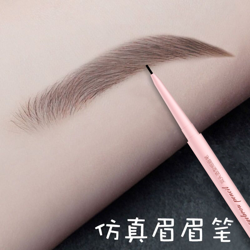 Bút Kẻ Lông Mày Hai Đầu Xoay Tự Động Trang Điểm Lâu Trôi Siêu Mịn Không Thấm Nước