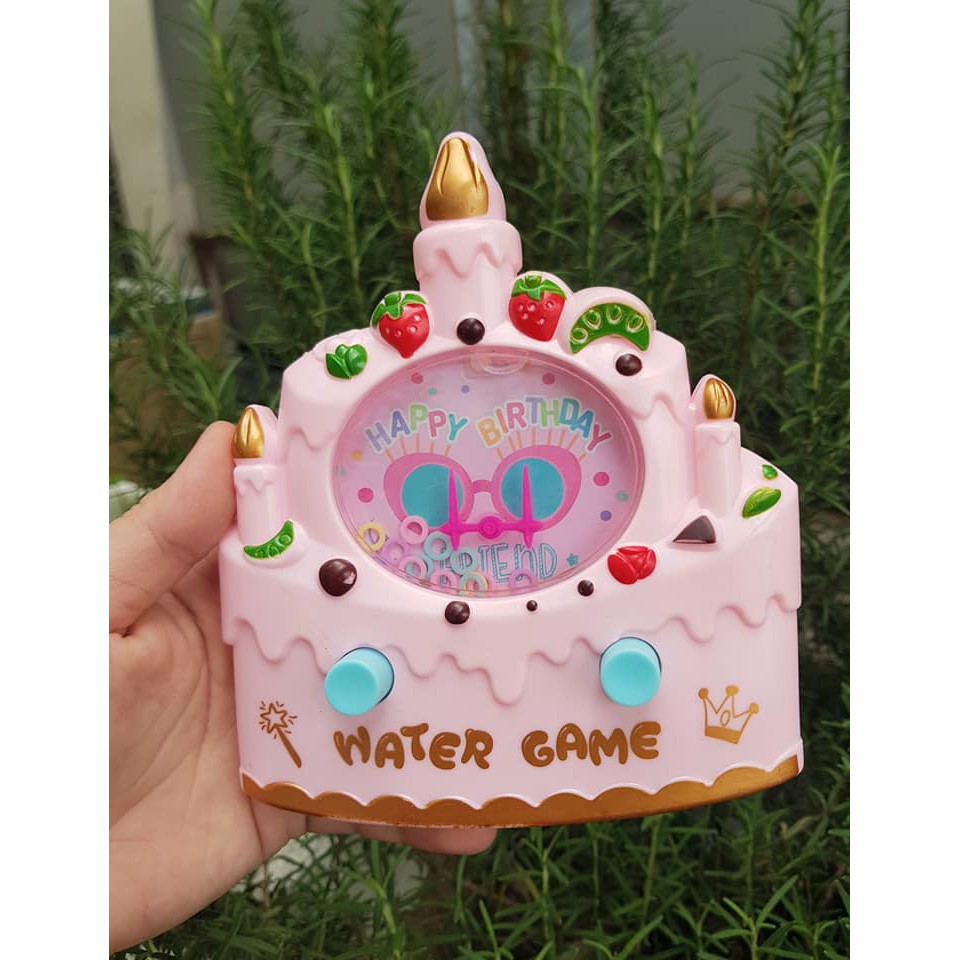 Máy bắn vòng nước, water game  hình lâu đài happy birthday cho bé