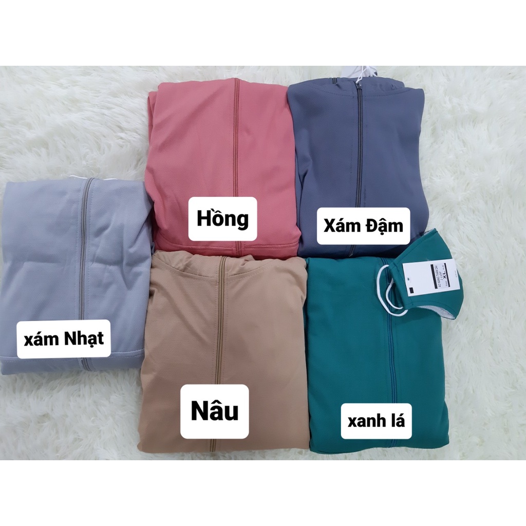 Áo chống nắng nữ 2 lớp dáng ngắn vải thoáng mát dày đẹp hàng cao cấp ANN42