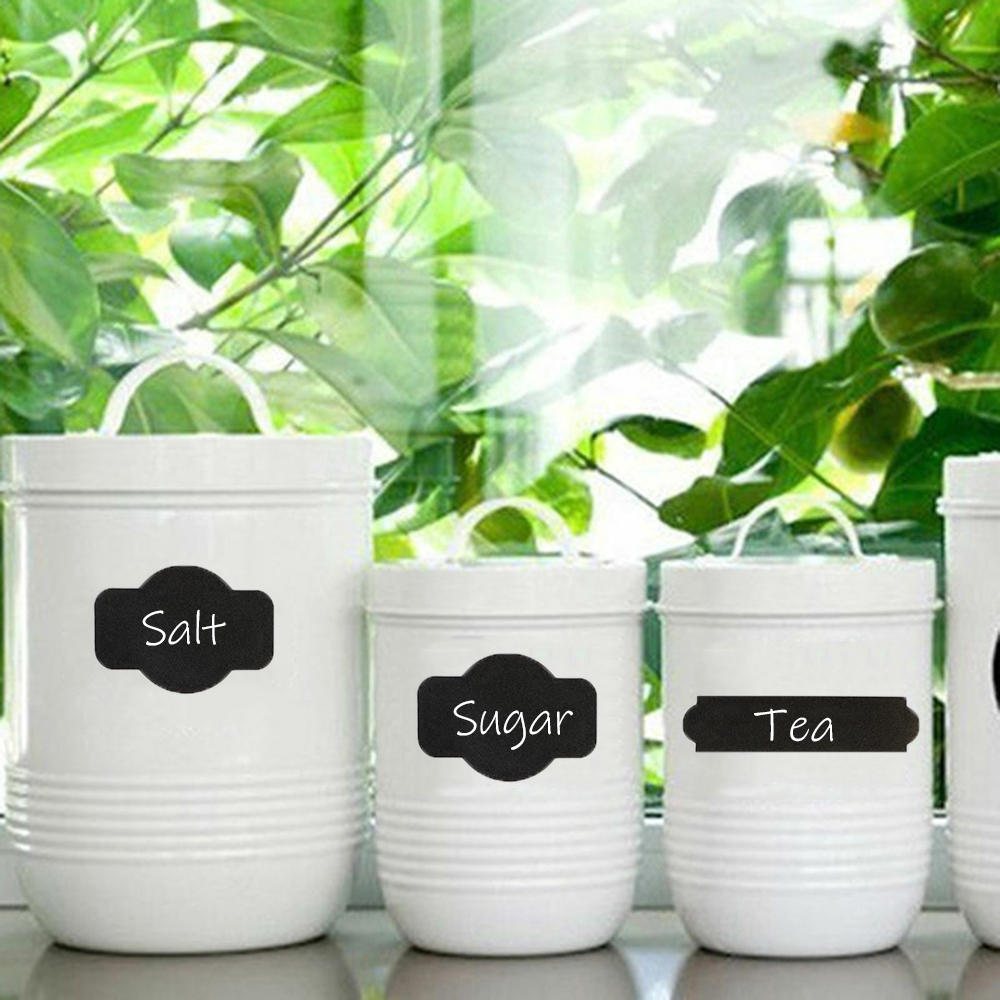 12/36 Sticker đa năng nhãn dán viết bằng phấn có thể xoá được sắp xếp dụng cụ nhà bếp