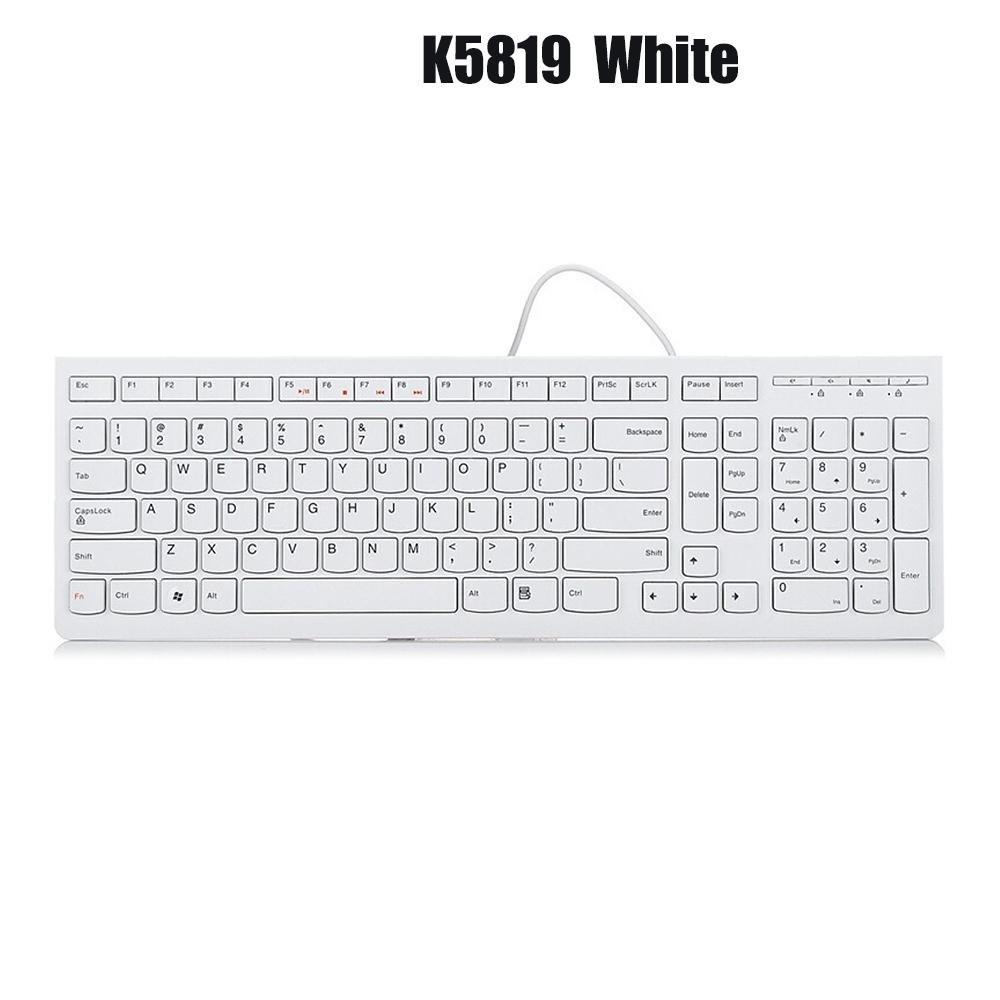 Bàn phím máy tính Lenovo K5819 cổng USB 1.8m có 104 phím