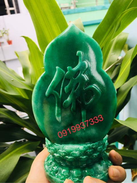 Tượng phật đại thế chí bồ tát xanh ( cao 18 cm )