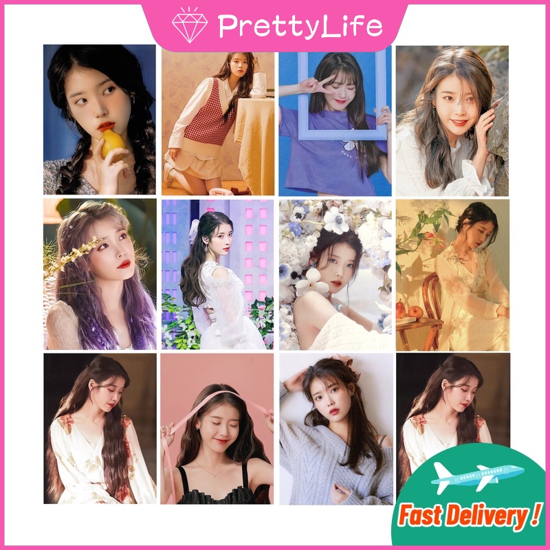 Bộ Tranh Đính Đá 5D Tự Làm Hình Ca Sĩ Hàn Quốc IU 30x40cm / 40x50cm