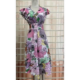 Đầm Maggy london dư xịn in hoa tươi tắn cực xinh