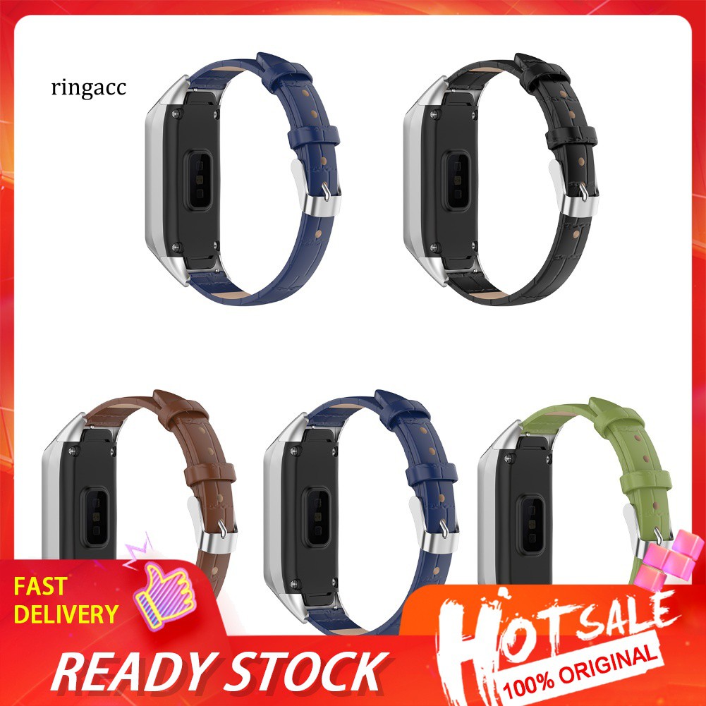 Dây Đeo Bằng Da Có Thể Điều Chỉnh Cho Đồng Hồ Thông Minh Samsung Galaxy Fit Sm-R370