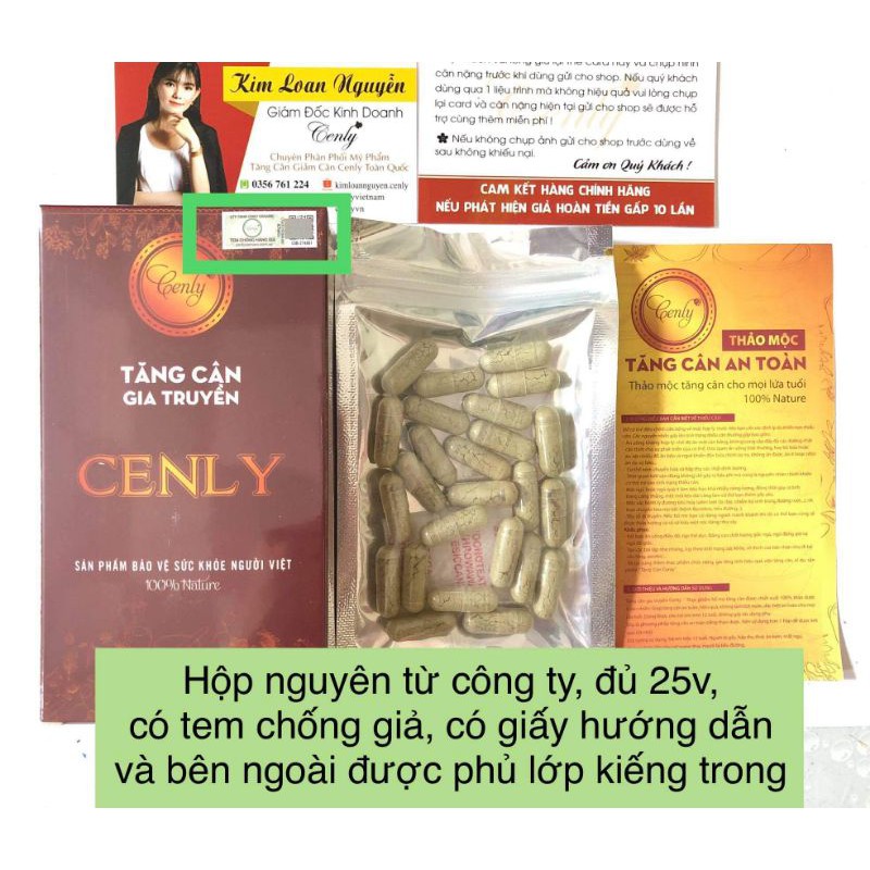 Tăng cân thảo dược cenly | Thế Giới Skin Care
