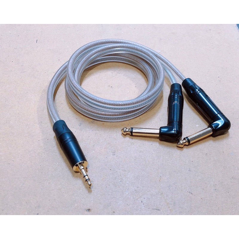 dây 3.5 ra 2 đầu 6 ly(6.35ly) mono hàng chất lượng