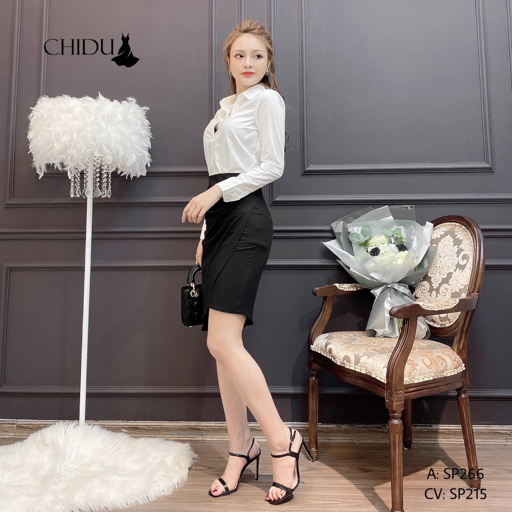 [ Mã WASTAPR giảm 10K đơn 50K] CHIDU áo sơ mi trắng dài tay SP266 | BigBuy360 - bigbuy360.vn