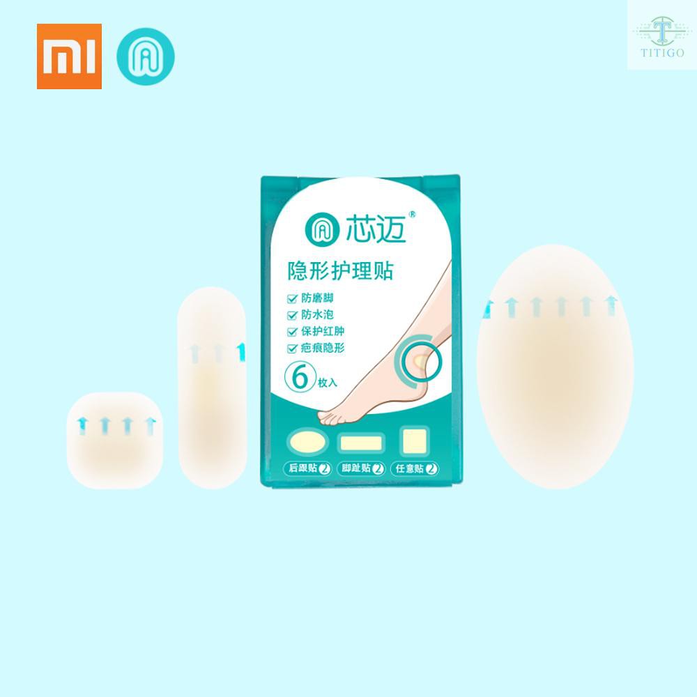 (Hàng Mới Về) Set 6 Miếng Dán Giày Cao Gót Trong Suốt Chống Trượt Xiaomi Xinmai