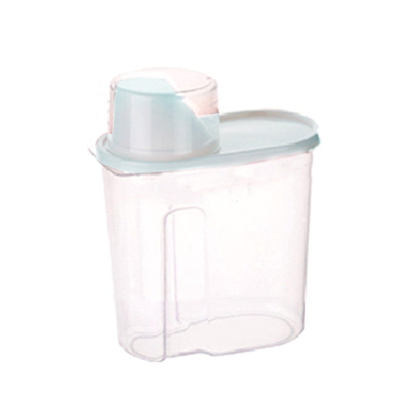 Set 2 Hộp Nhựa PP Trong Suốt Có Nắp Đậy Đựng Thực Phẩm Khô Cho Nhà Bếp