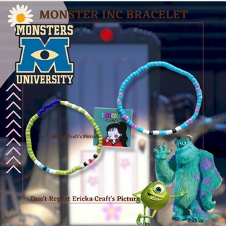 Vòng tay chuỗi hạt thủ công pixar monster inc sullivan mike wazowski by ericka