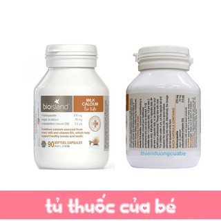 Canxi milk (canxi sữa) Bioisland cho bé